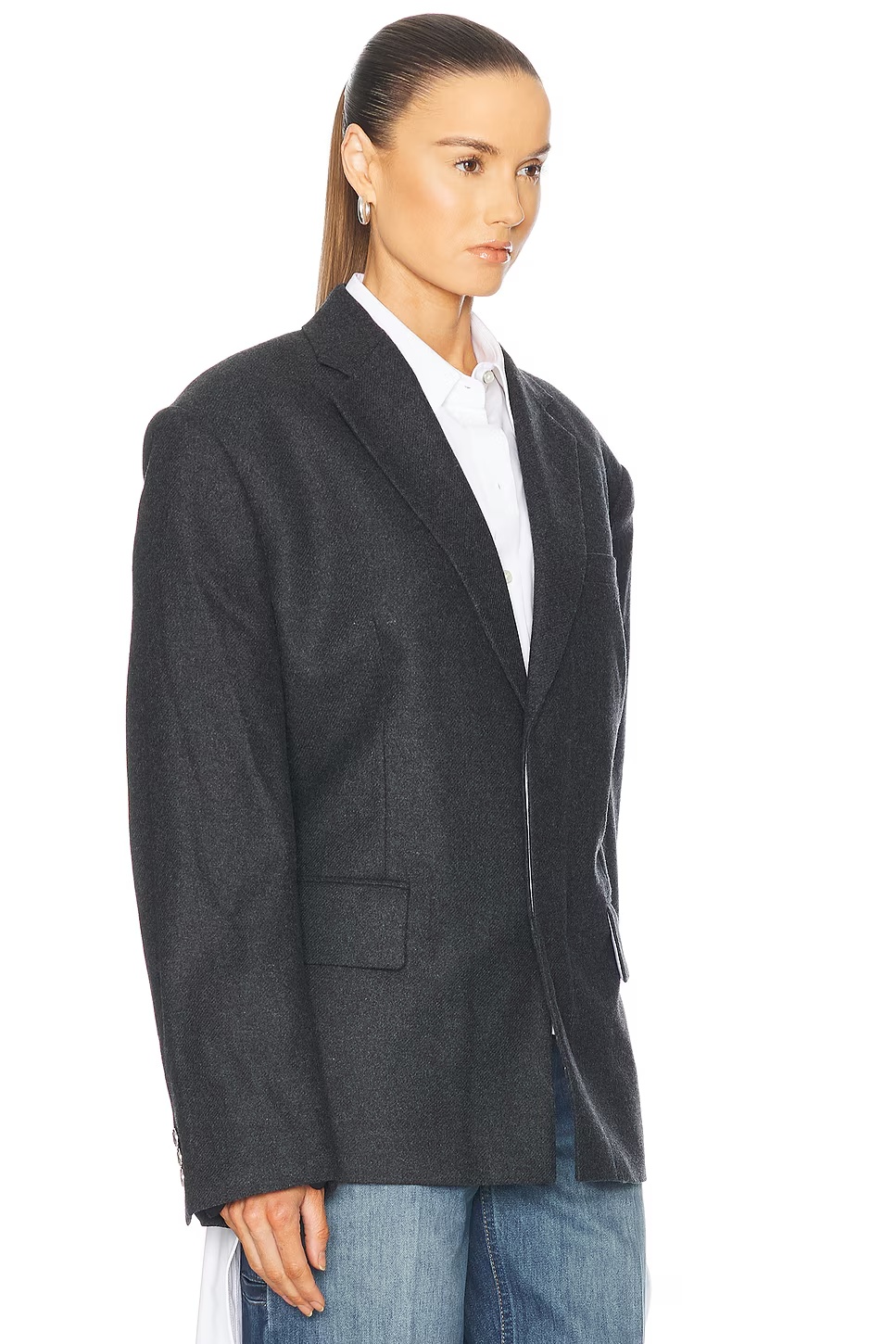 Oversized Blazer Charcoal