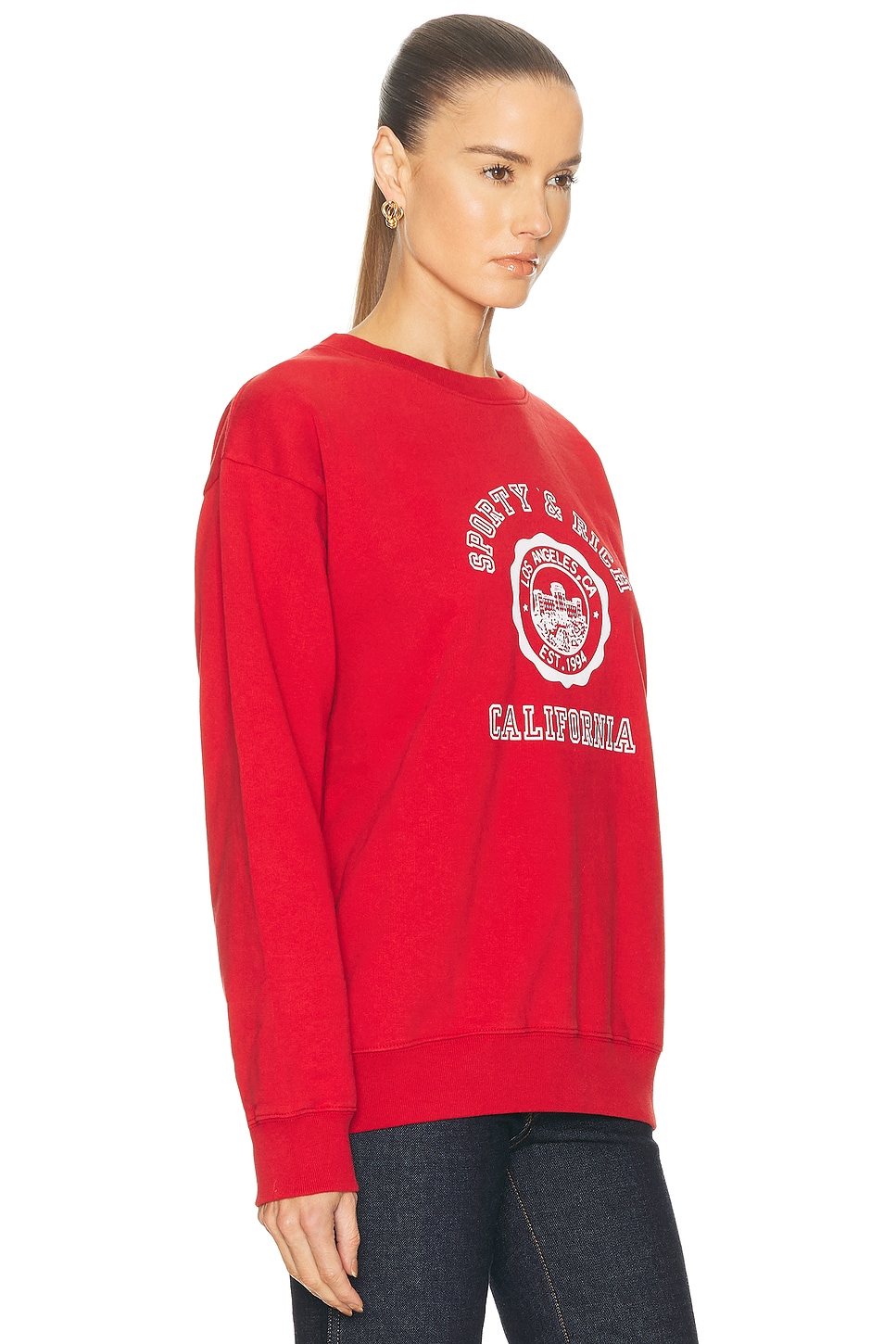 California Emblem Crewneck Sweatshirt Ruby