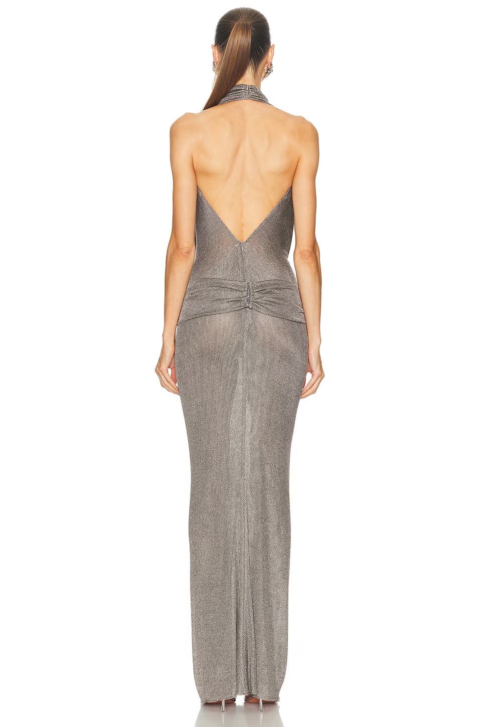 Agel Metallic Knit Dress Le Chevalier