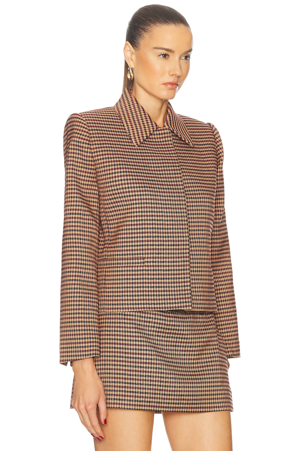 Jessamine Jacket Camel Houndstooth