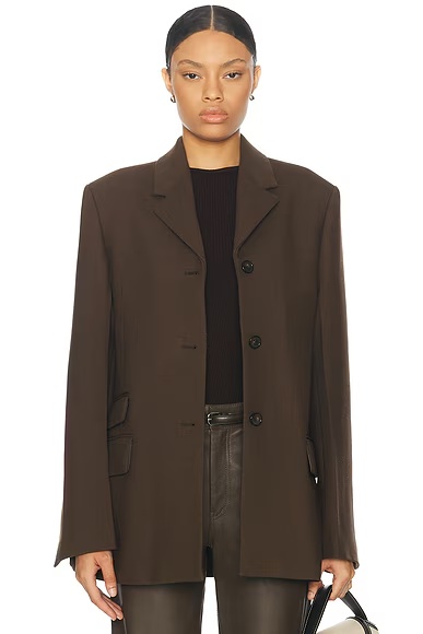 Straight Blazer Bark