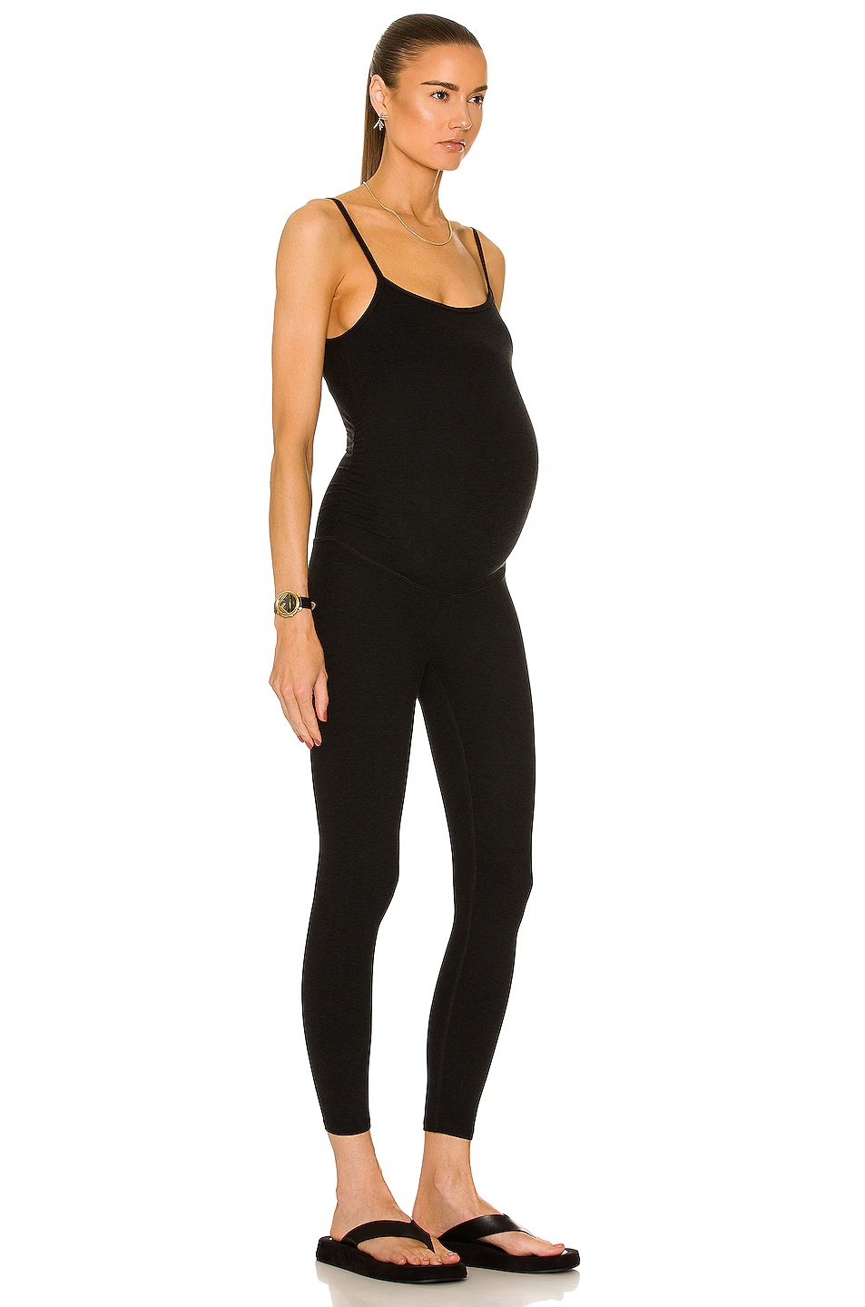 Spacedye Uplift Maternity Jumpsuit Darkest Night