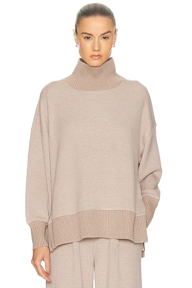 Barker High Neck Sweater Taupe Marl