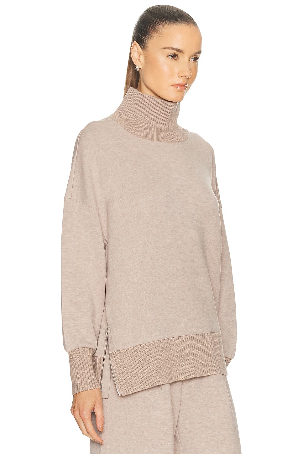 Barker High Neck Sweater Taupe Marl
