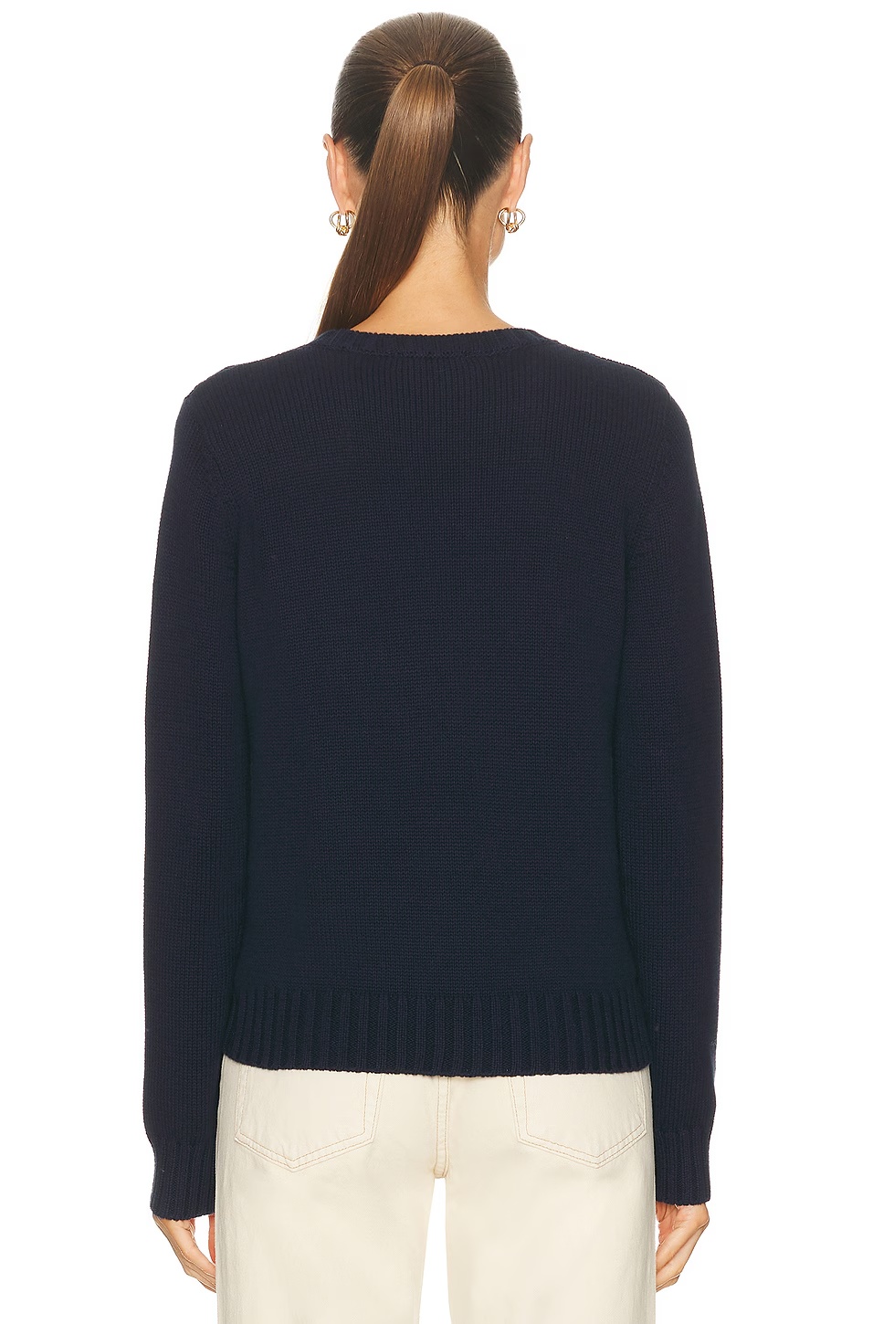 Horse Knitted Sweatshirt Dark Navy