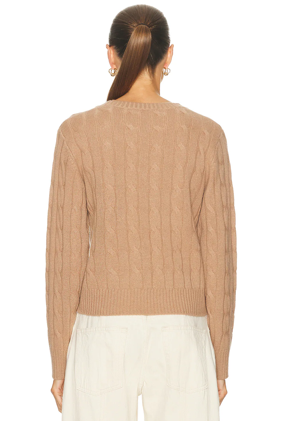 SRC Cableknit Cashmere Sweater Camel