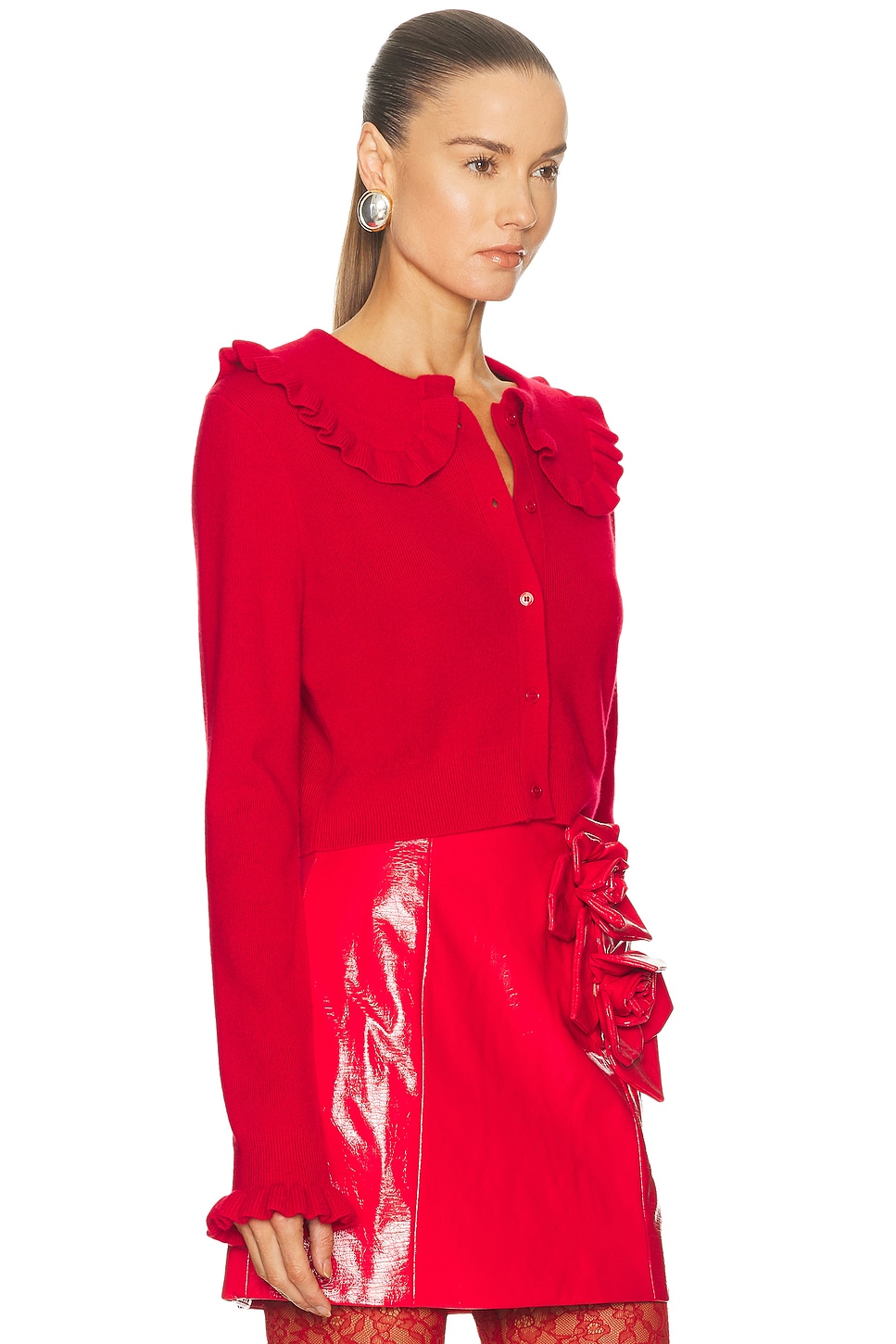 Kamomilla Cashmere Blend Cardigan Red