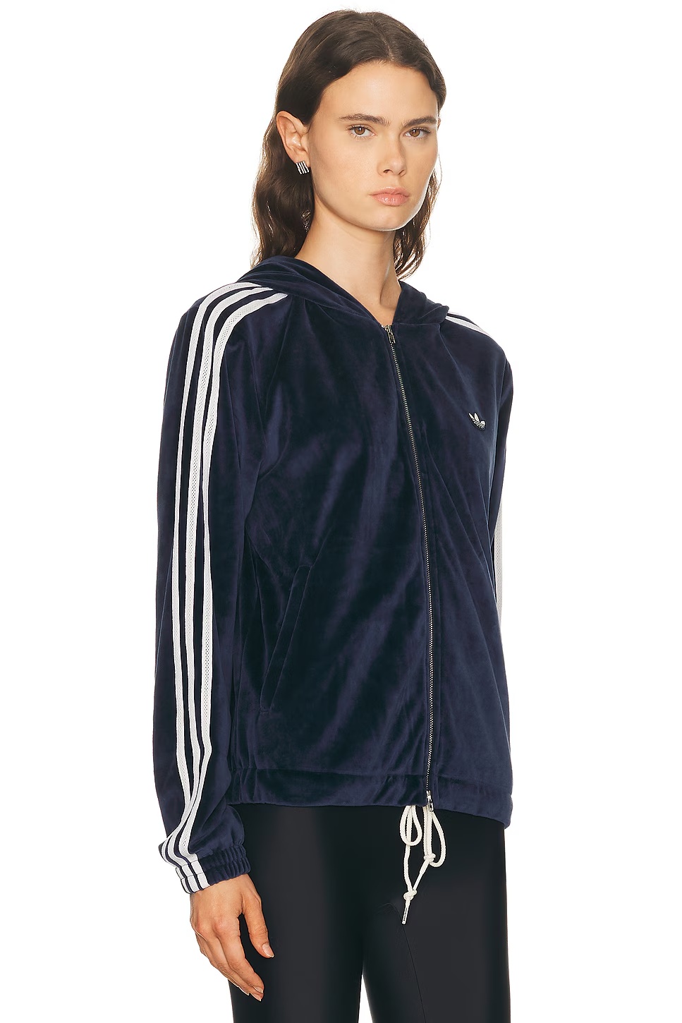 Velour Track Jacket Navy