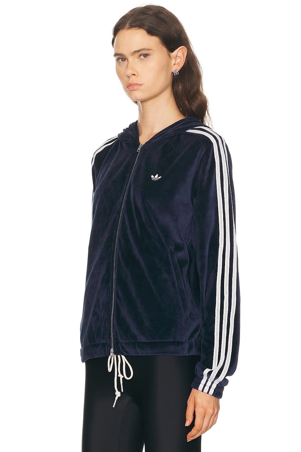 Velour Track Jacket Navy
