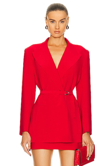 Classic Double Breasted Jacket Tiger Red
