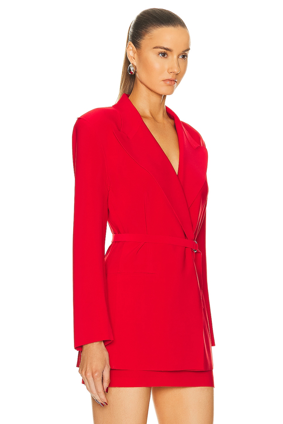 Classic Double Breasted Jacket Tiger Red