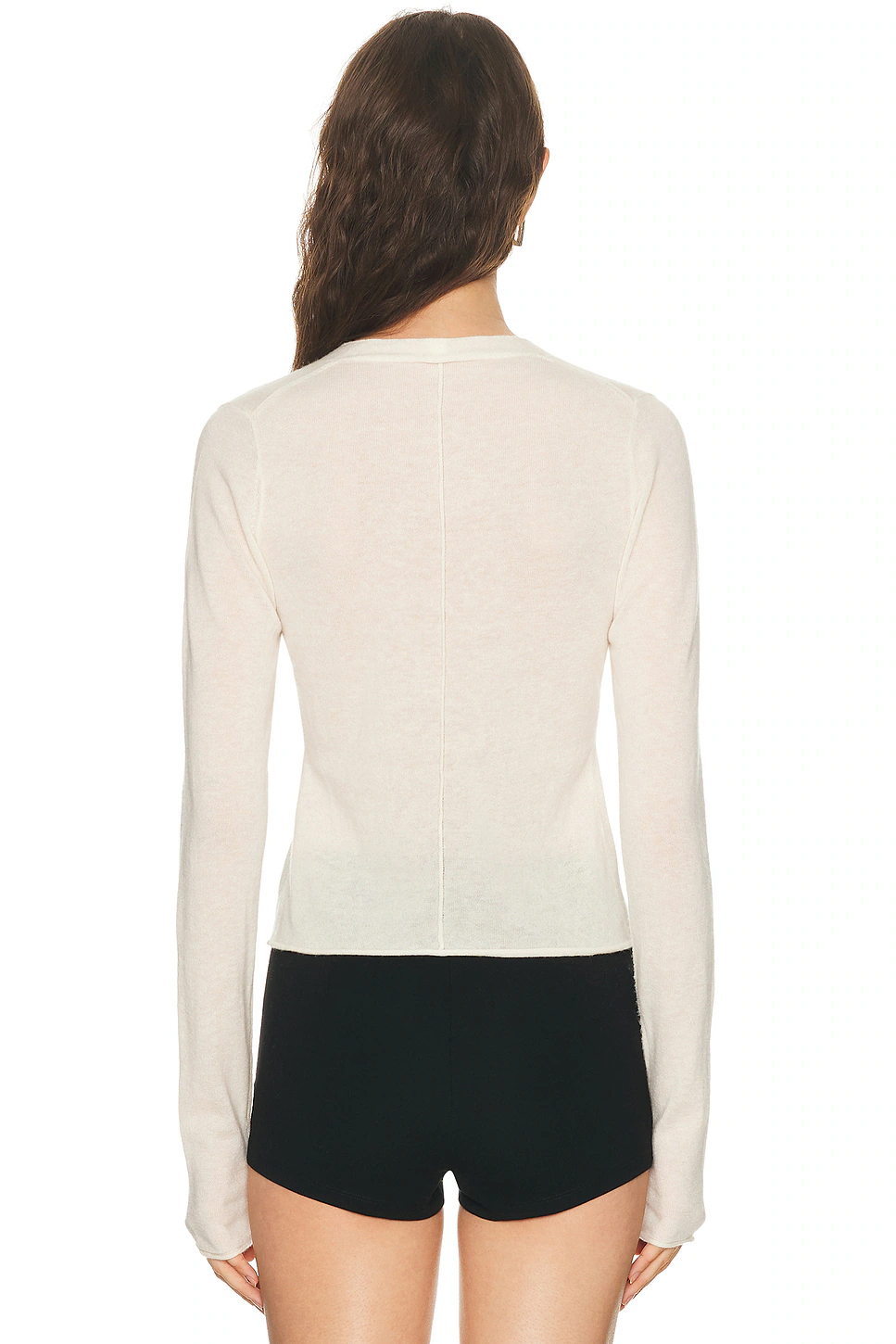 Sheer Cashmere Cardigan Egret