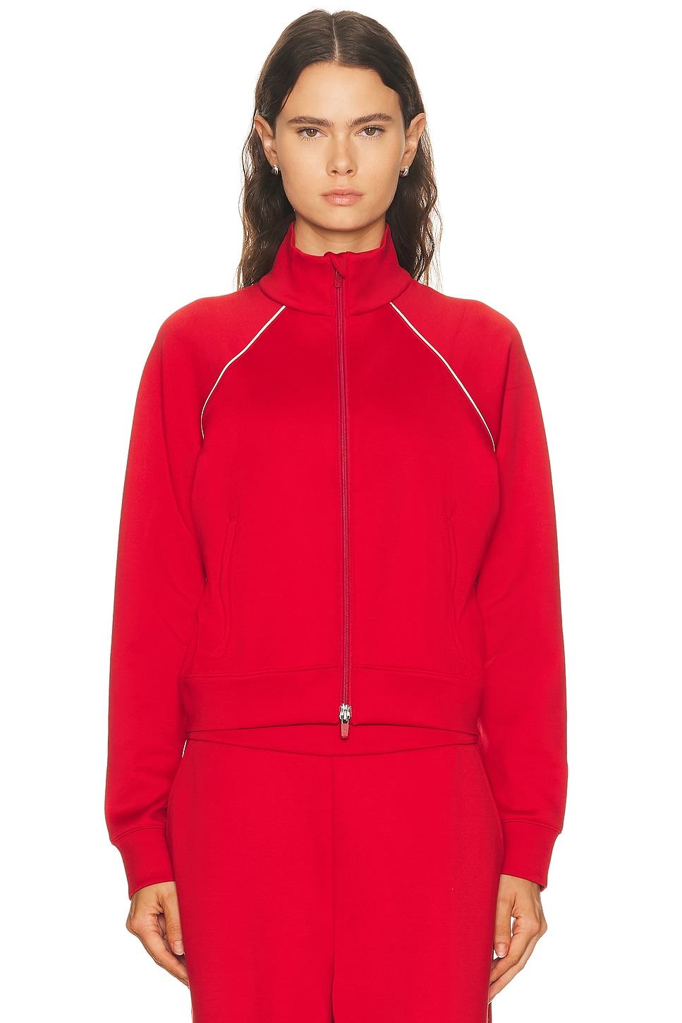 In The Flow Bomber Jacket Holly Red