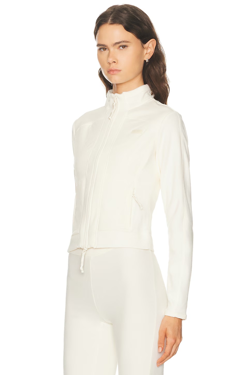 Ski Lounge Fleece Fitted Jacket Ecru