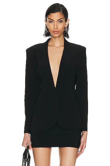 Classic Single Breasted Jacket BLACK