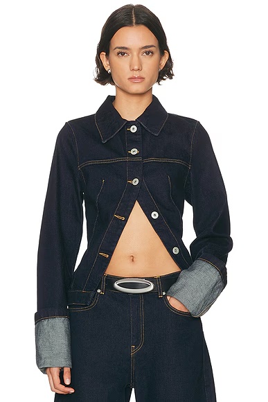 Cinch Back Trucker Jacket Indigo