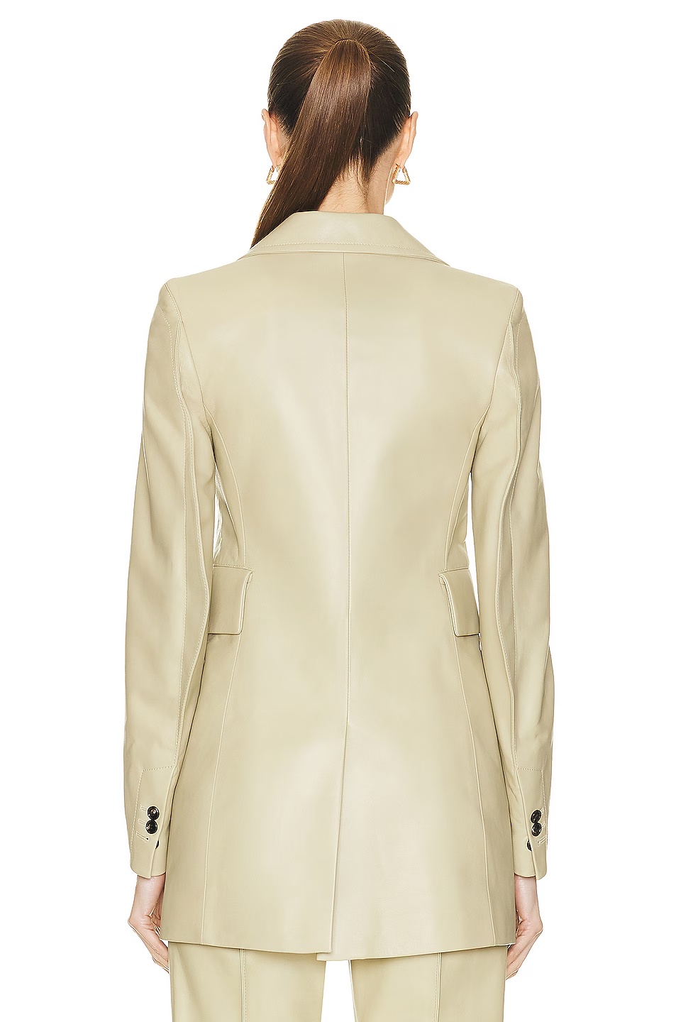 Curved Sleeve Jacket Fennel Seed