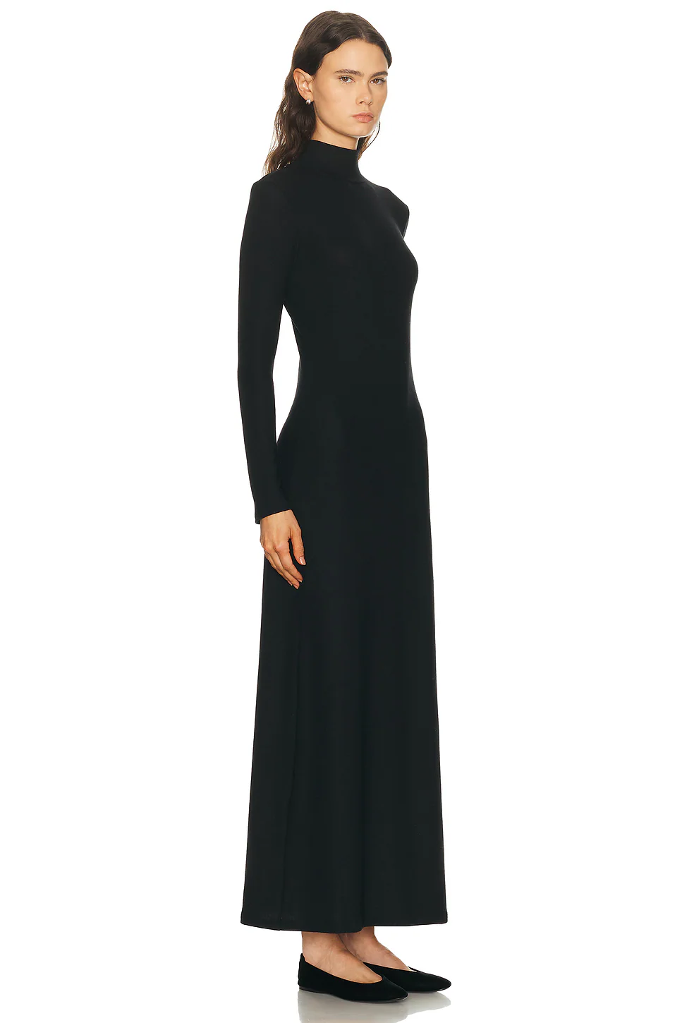 Lauren Turtleneck Maxi Dress Black