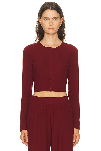 Lauren Crop Cardigan Pinot