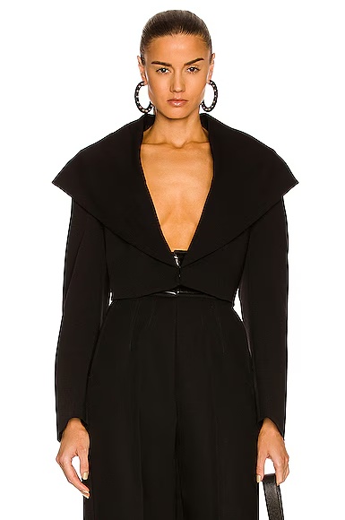 Hooded Short Jacket Noir
