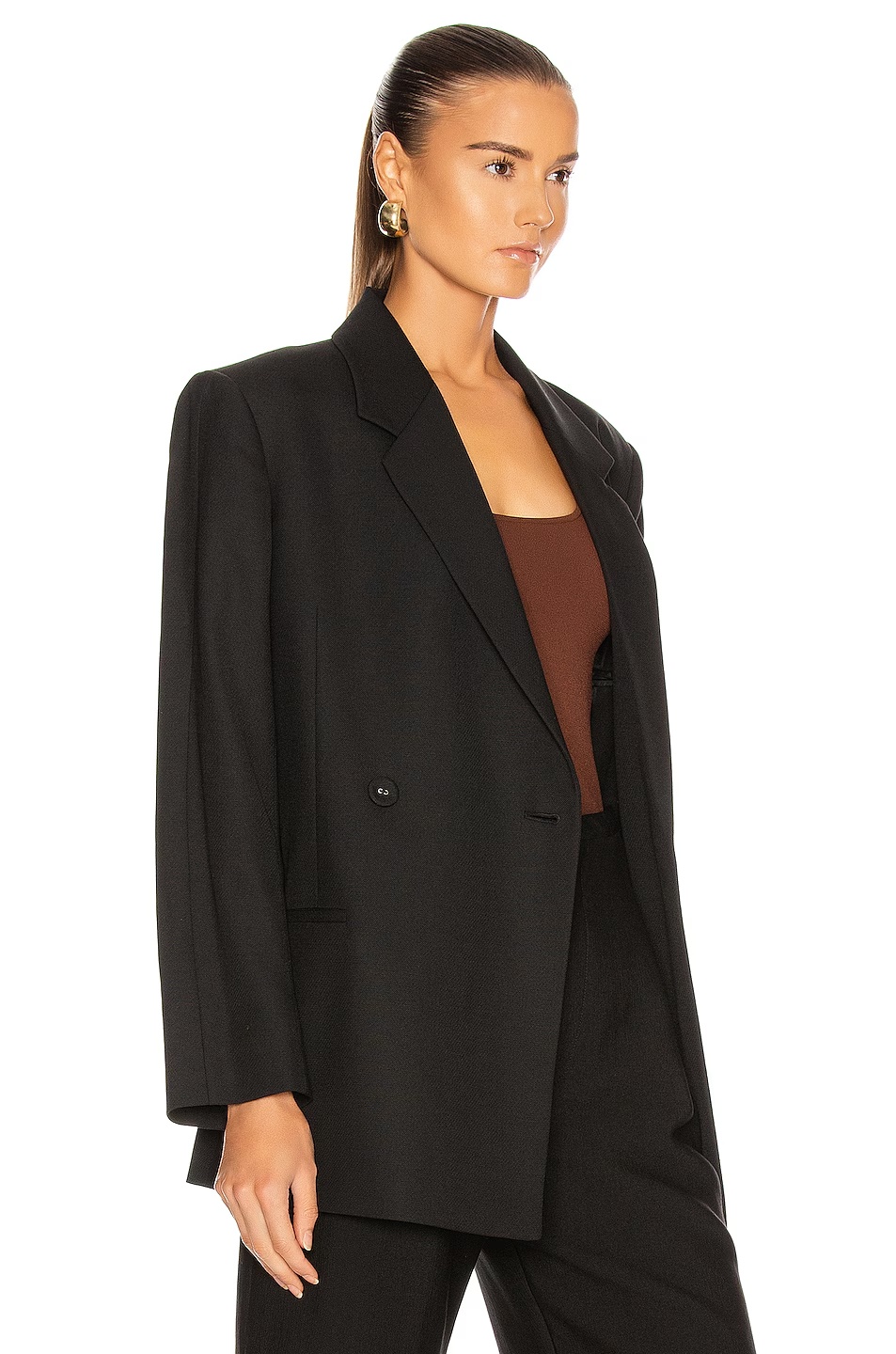 Double Breasted Blazer Black