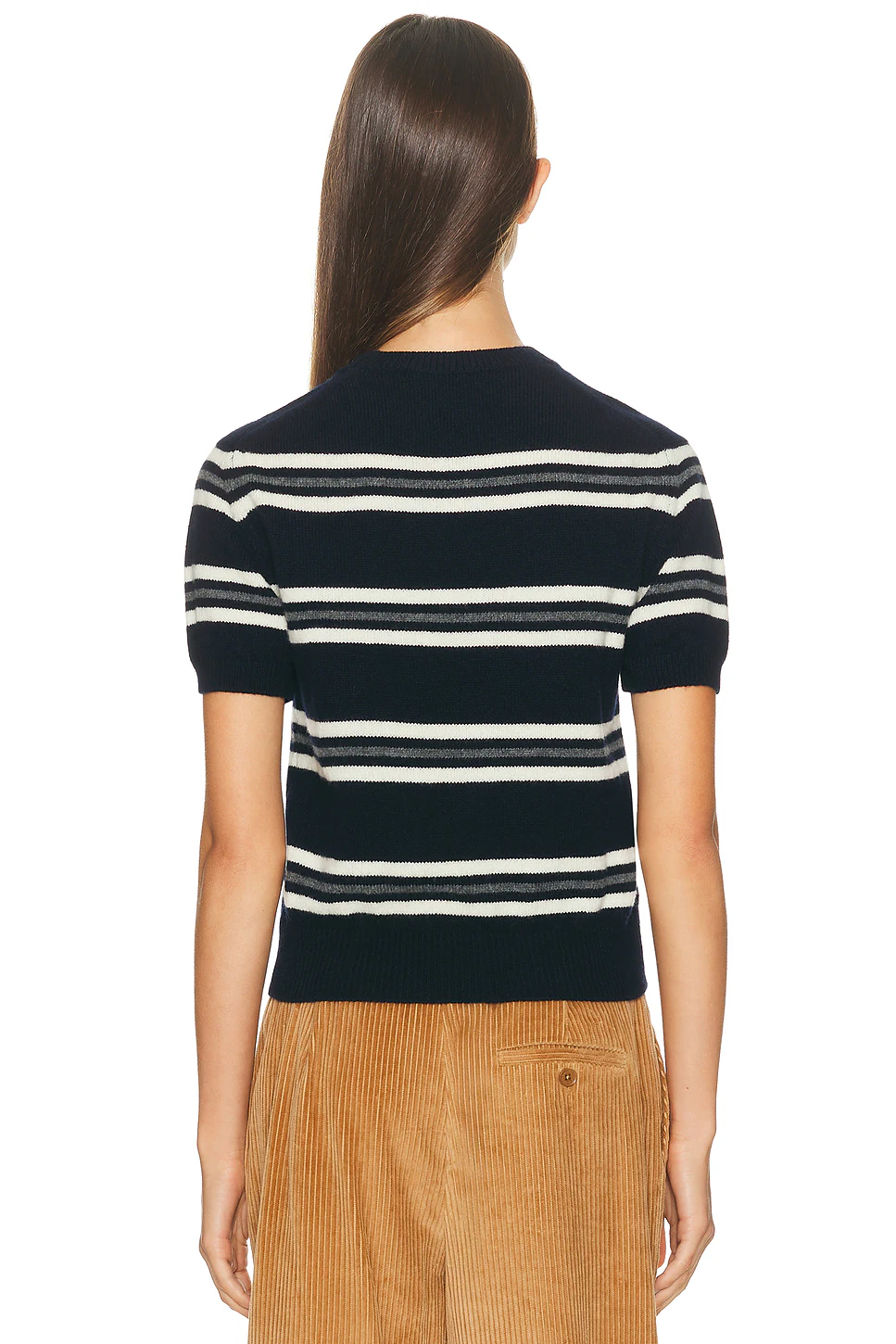 Wicklow Stripe T-Shirt Navy Stripe