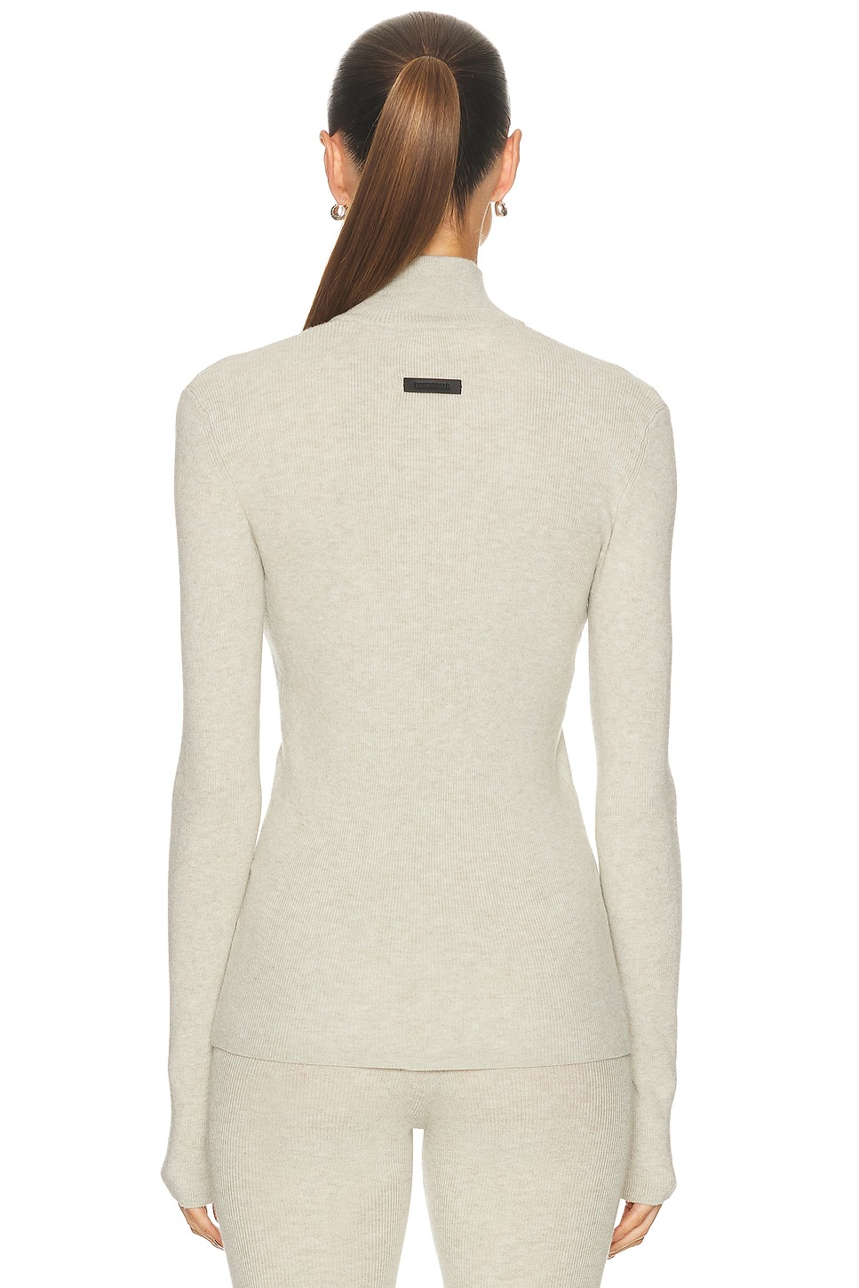 2-way Zip-Up Jacket Heather Stone