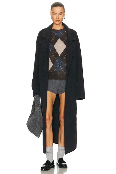 Lyli Wool Coat Dark Charcoal