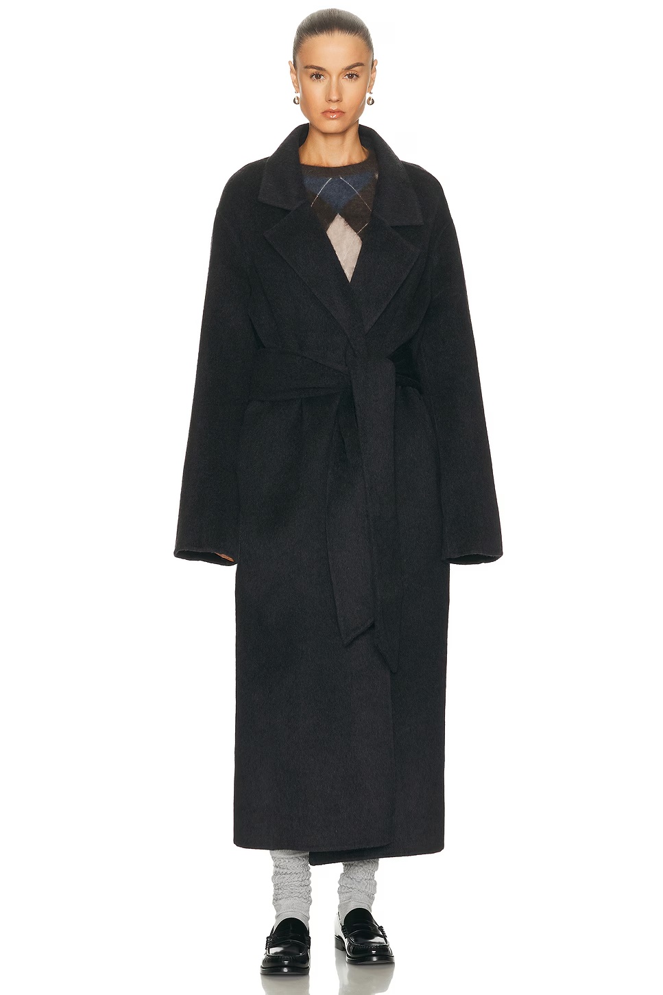 Lyli Wool Coat Dark Charcoal