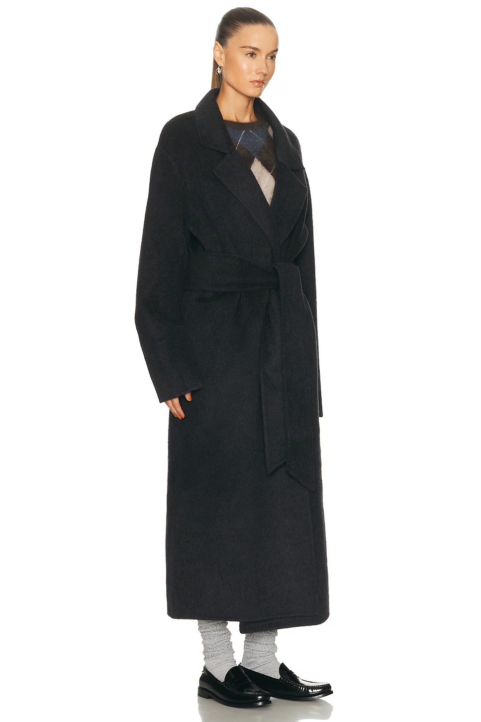 Lyli Wool Coat Dark Charcoal