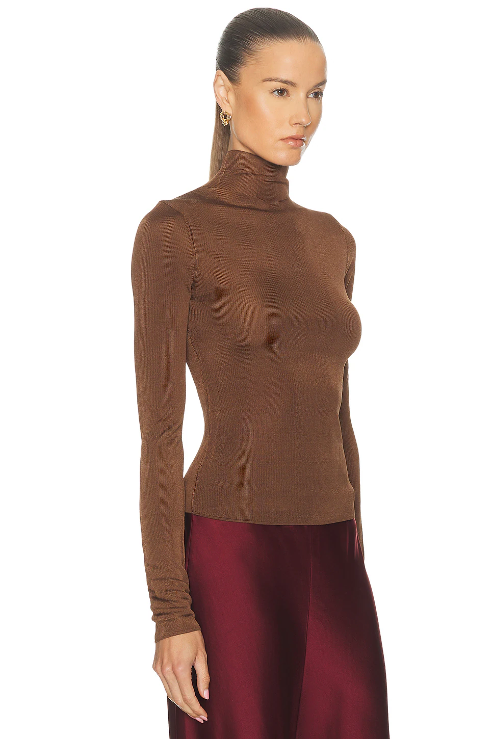 by Marianna Syndi Knit Top Brown