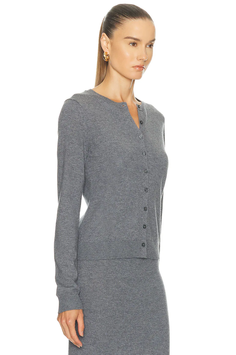 by Marianna Torrey Cardigan Charcoal Grey