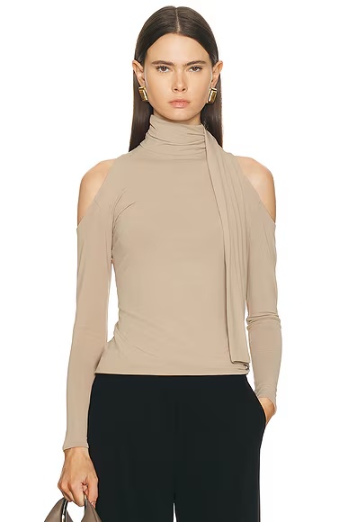 for FWRD Jean Scarf Top Dune