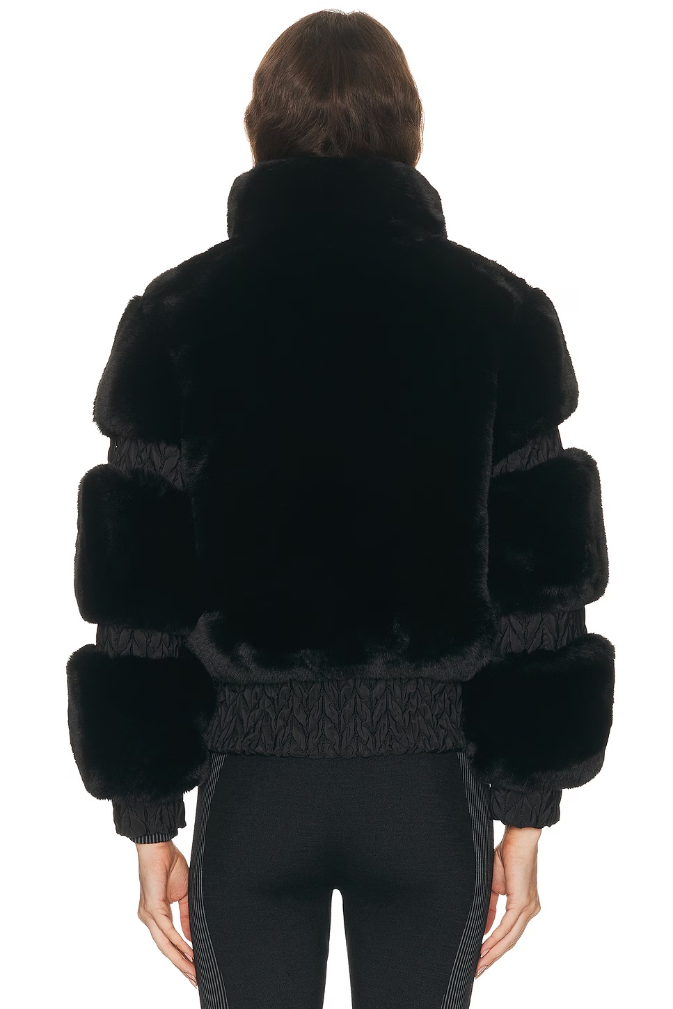 Furry Ski Jacket Black
