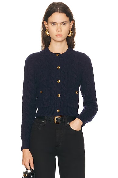 Crewneck Cardigan Hunter Navy