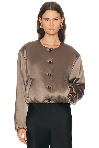 Barb Bomber Jacket Taupe