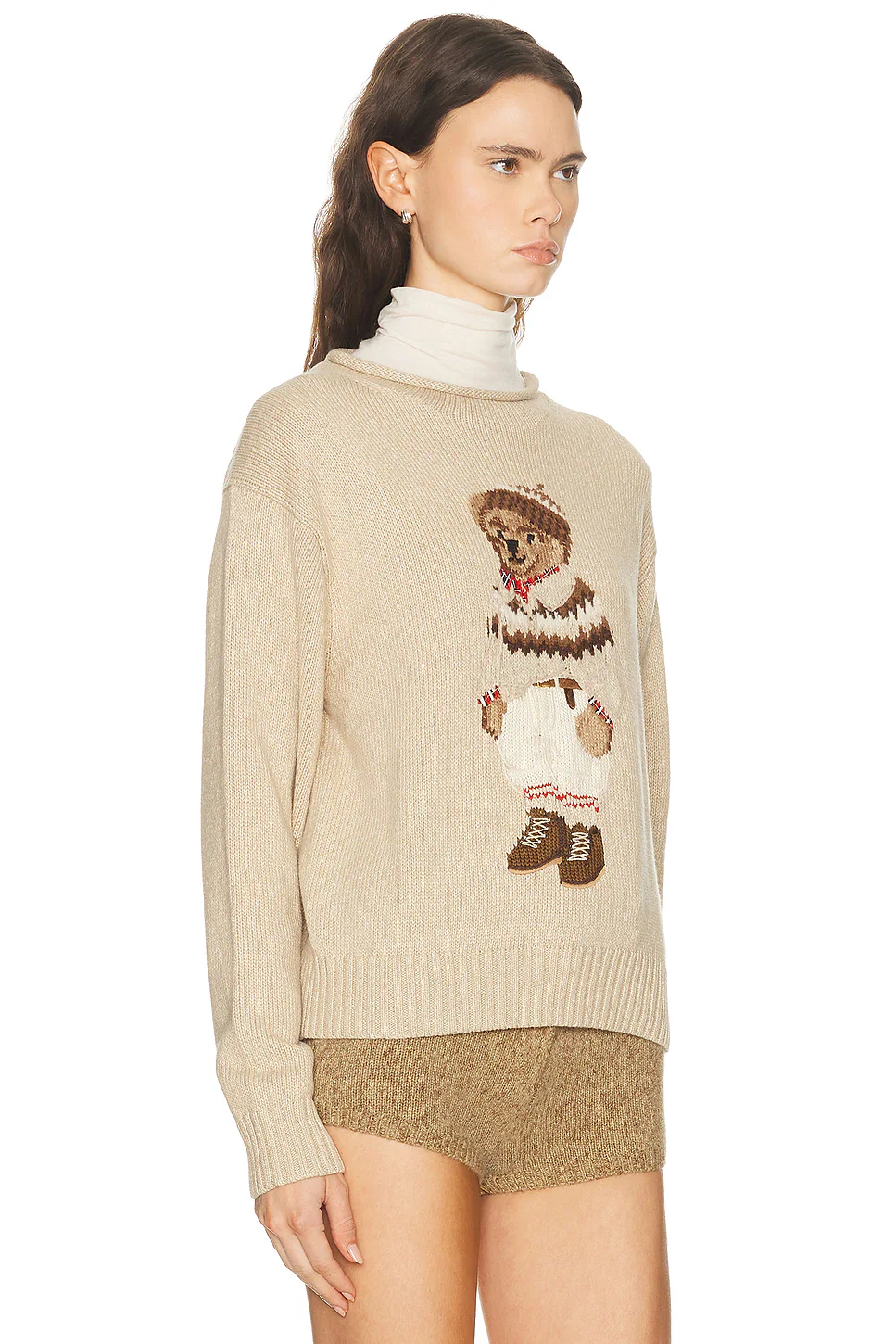 Crewneck Sweater Dark Almond Marl