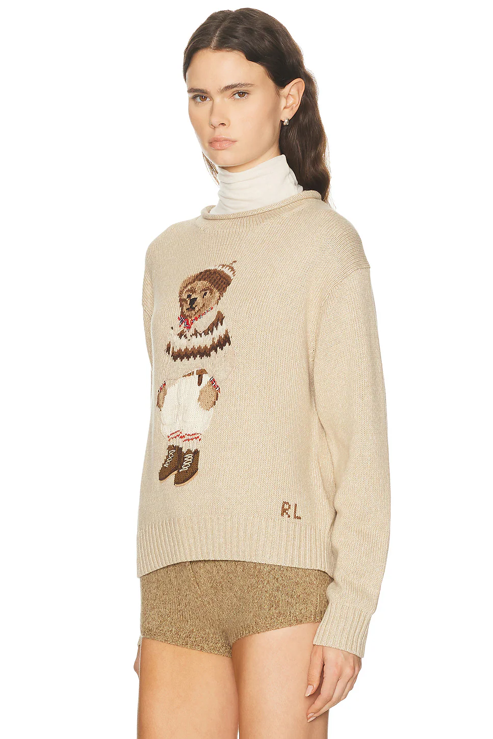 Crewneck Sweater Dark Almond Marl