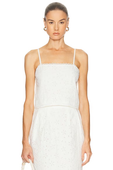 Salma Top Vintage White