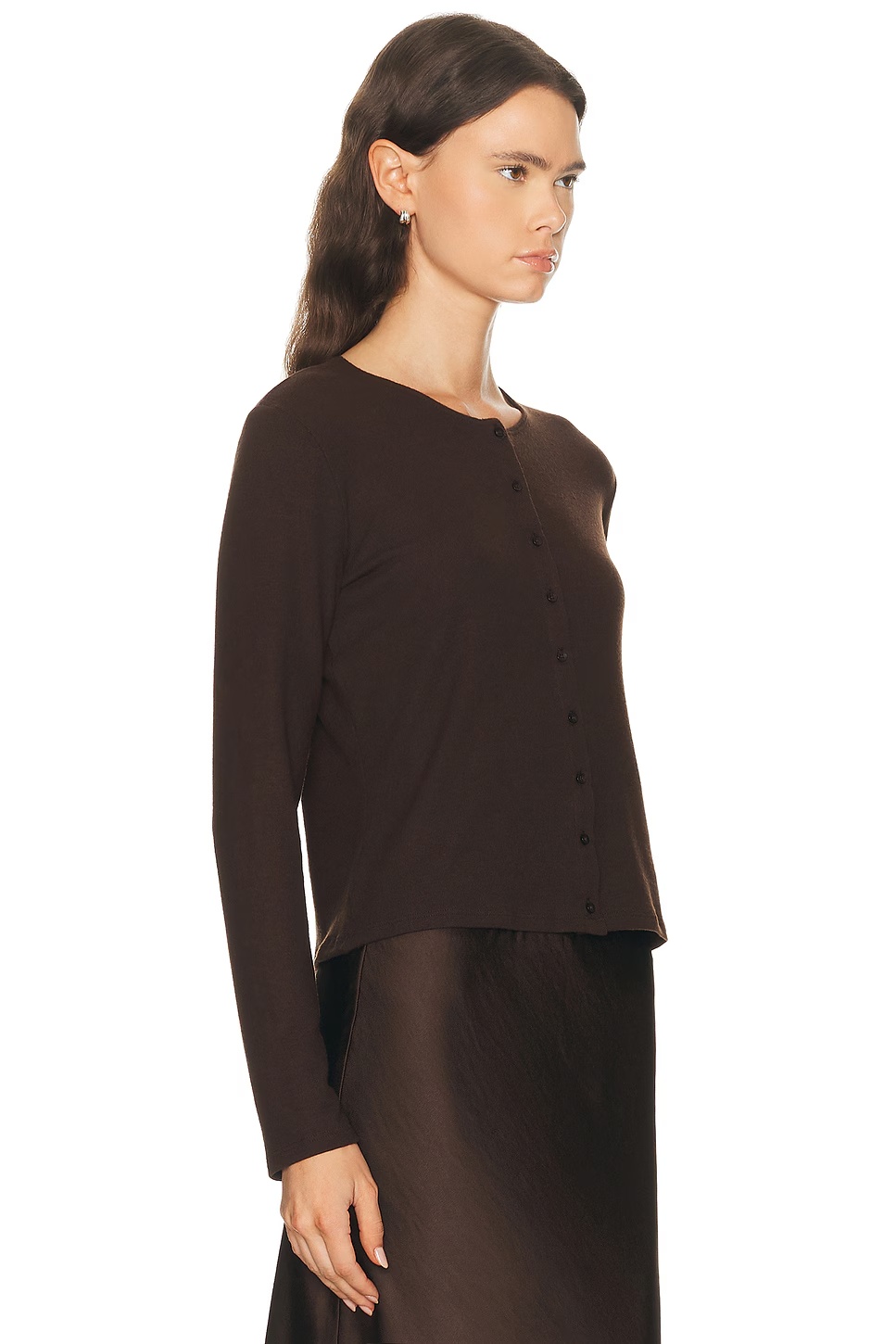 Lauren Classic Cardigan Chocolate