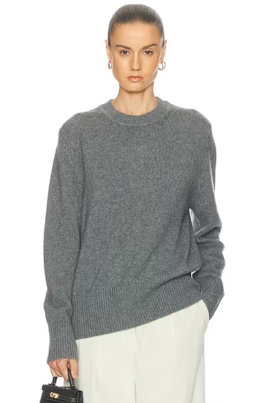 Oversized Crewneck Sweater Pebble
