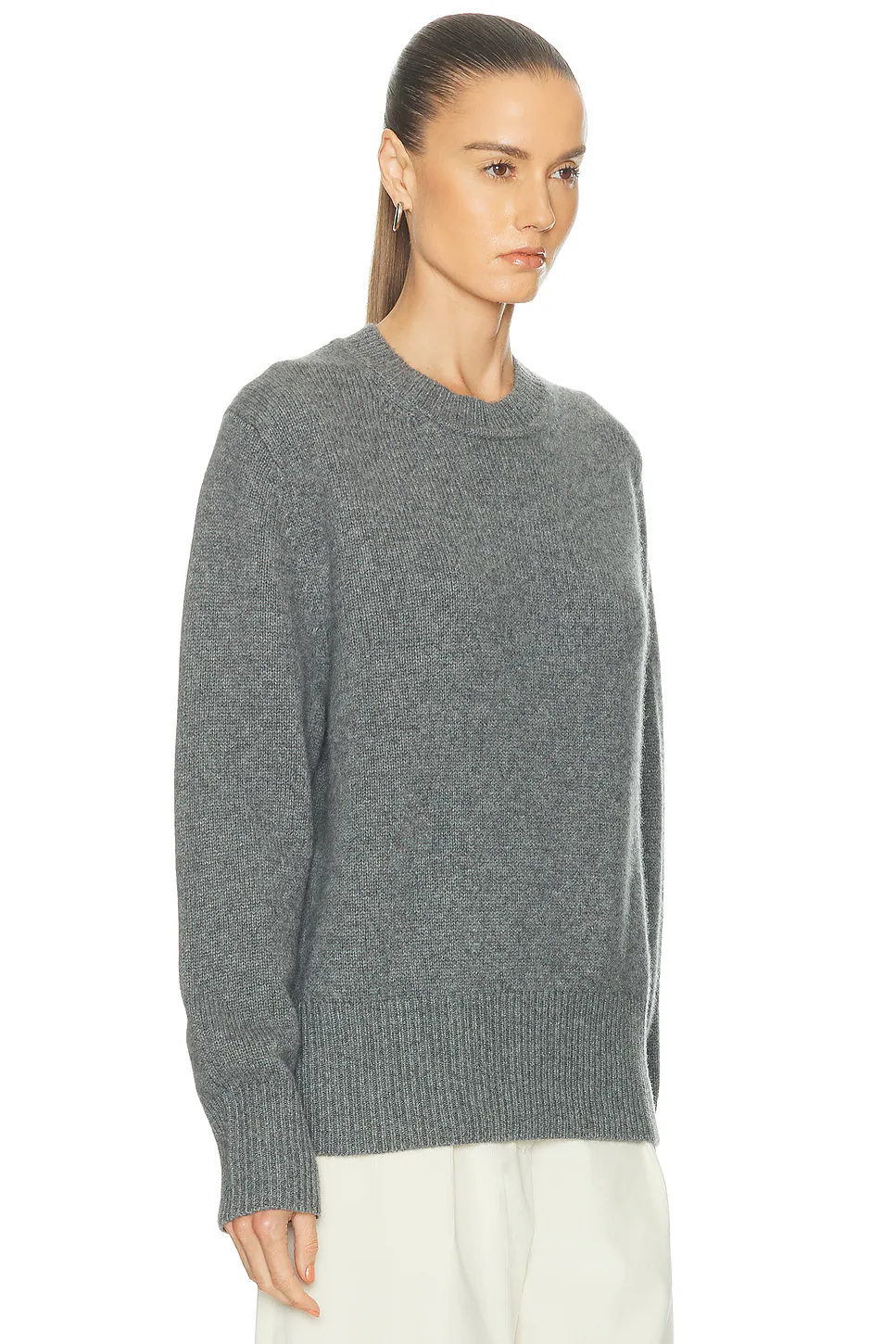 Oversized Crewneck Sweater Pebble