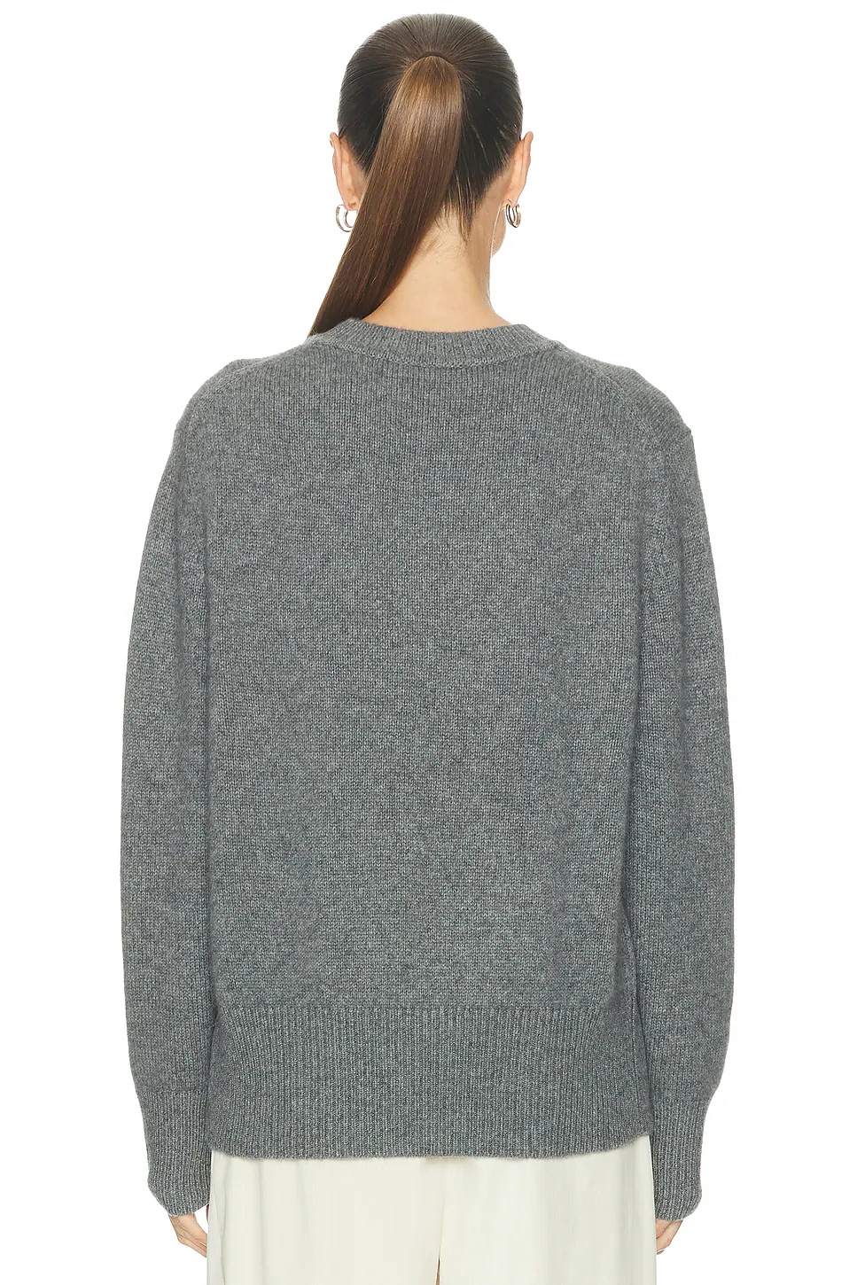 Oversized Crewneck Sweater Pebble