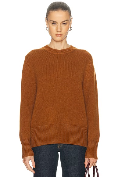 Oversized Crewneck Sweater Saffron