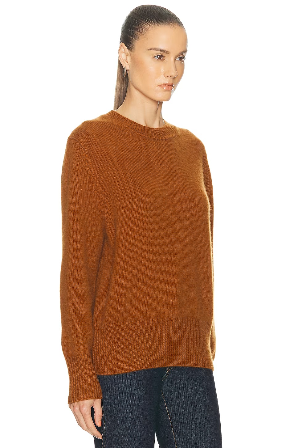 Oversized Crewneck Sweater Saffron