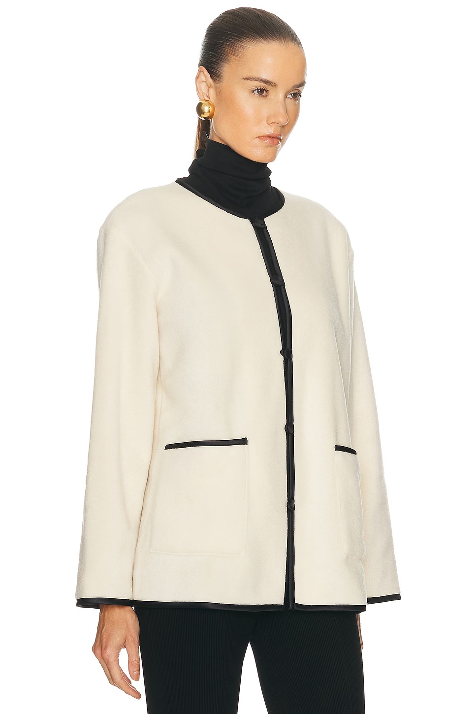 The Polar Fleece Jacket Creme