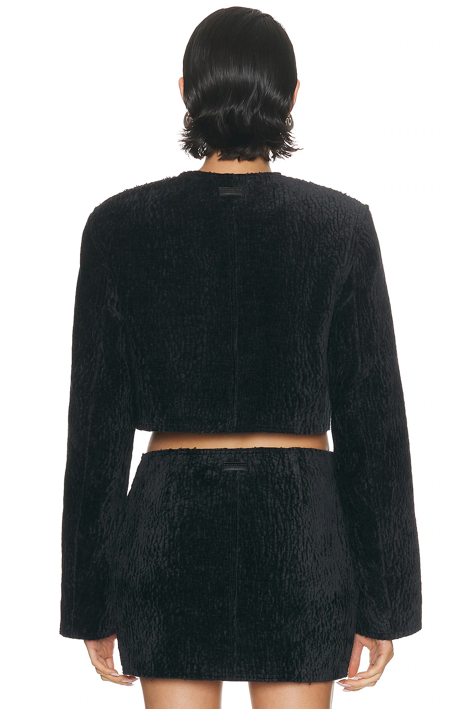 Cropped Boxy Jacket Black