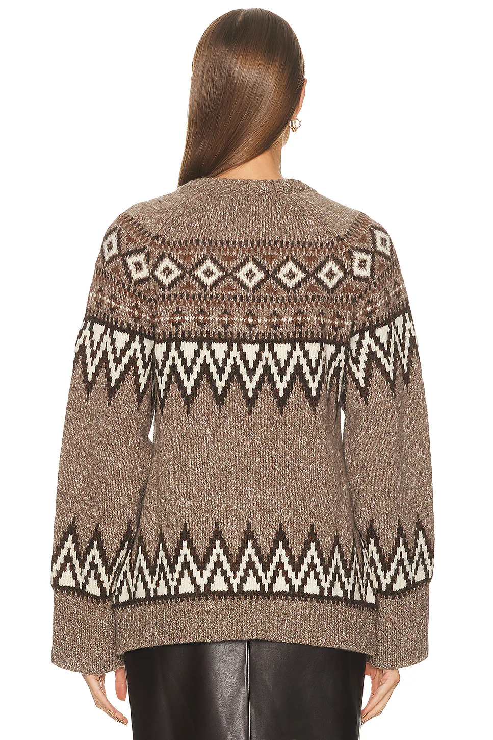 Crewneck Cardigan Mushroom Multi
