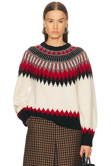 Crewneck Sweater Authentic Cream Multi