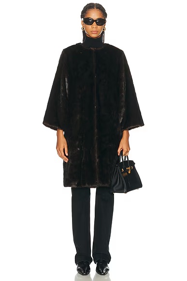 Faux Moore Coat Grizzly